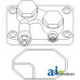 Manifold Assy., A/C Compressor with Seal fits John Deere 7800 Tractor