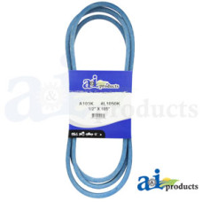 Image of Ariens 931016 GT Riding Mower Kevlar Blue V-Belt (1/2" X 105" ) (Deck 48")