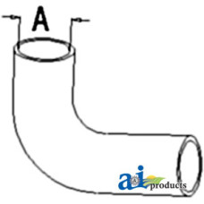 Image of Case | Case-IH 1570 Tractor Radiator Hose, Lower