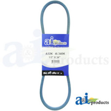 Image of Ariens 931016 GT Riding Mower Kevlar Blue V-Belt (1/2" X 34" ) (PTO)
