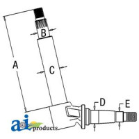 Case | Case-IH 730 Tractor Spindle (RH)