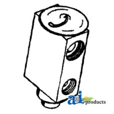 Image of Massey Ferguson 860 Combine Expansion Valve (Block Type) (S/N 174616559 and greater)