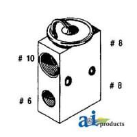 Case | Case-IH 9180 Tractor Expansion Valve (S/N less than 17900649)