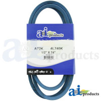 John Deere 285 Riding Mower Kevlar Blue V-Belt (1/2" X 74" ) (Belt Traction Drive)