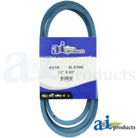 Simplicity 1694088 Mower Attachment Kevlar Blue V-Belt (1/2" X 83" ) (Deck 44")