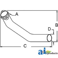 PIPE (1958-1959) fits John Deere 530 Tractor