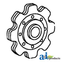 John Deere 854A Cutting Platform Sprocket, Gathering Chain Idler (50A Series Row-crop)
