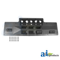 John Deere 4040 Tractor Bezel with Air Louvers; Black