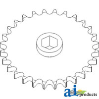 Sprocket, Row Unit; 28 Tooth / 60 Chain (SN  less than 660200) fits John Deere 494 Corn Head