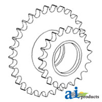 John Deere 9510SH Combine Sprocket Assy, Drive Chain Idler (19 TOOTH/29 TOOTH)