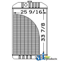 Radiator (SN  less than 655419) fits John Deere CTS Combine