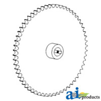 John Deere 9560SH Combine Sprocket Assy, Grain Tank Cross Auger (60-TOOTH, REAR, SLOW DOWN)