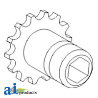 Sprocket, Drive; 14 Tooth / 60 Chain fits John Deere 1092 Corn Head