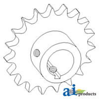 John Deere 9650STS Combine Sprocket, Tailings Elevator Spout, Upper