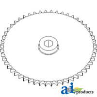 Sprocket, Row Unit; 52 Tooth / 60 Chain (SN  665201 and greater) fits John Deere 493 Corn Head