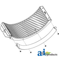 John Deere 9860STS Combine Concave, Front (Small Grain, Helical Bars)