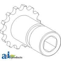 Sprocket, Drive; 14 Tooth / 60 Chain fits John Deere 494 Corn Head