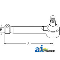 John Deere 7420 Tractor Tie Rod (AS2060)