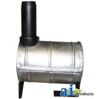 John Deere 2140 Tractor Muffler (Underhood) Vertical Exhaust (with 4239T ENGINE)