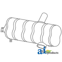 John Deere 3055 Tractor Muffler (Underhood)