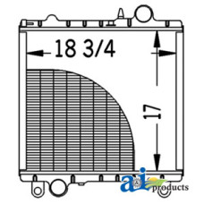 John Deere 1950N Tractor Radiator
