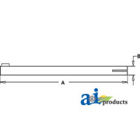 John Deere 320 Tractor Tube, Tie Rod (with Adjustable AXLES)