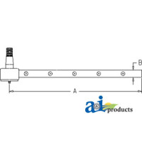 Tie Rod; Long (Row Crop Utility) fits John Deere 420 Tractor