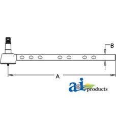 Tie Rod (with STD Front AXLE) fits John Deere 320 Tractor