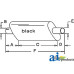 Muffler (Standard MUFFLER) fits John Deere 830(3 Cyl.) Tractor