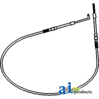 John Deere 4640 Tractor Cable, Control Valve (with POWERSHIFT TRANS.)