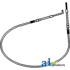 John Deere 4840 Tractor Cable, Control Valve (with POWERSHIFT TRANS.)