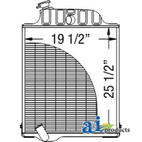 Radiator (with AC) fits John Deere 4230 Tractor