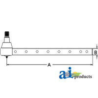 John Deere 4430 Tractor Tie Rod, Outer (8 Cross Holes)
