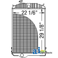 Radiator (with AC, SN  10647 and greater) fits John Deere 4630 Tractor