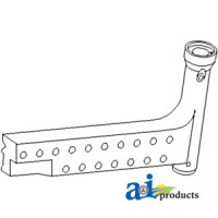 John Deere 4040 Tractor Knee Extension (LH) (with Regular Adj. Front Axle 52"-72")