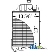 John Deere 2640 Tractor Radiator (with SN  341000 and greater)