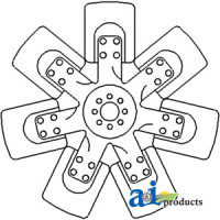 John Deere 2630 Tractor Fan, 7 Blade