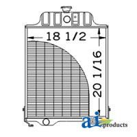 John Deere 301A Tractor Radiator (without Oil Cooler)