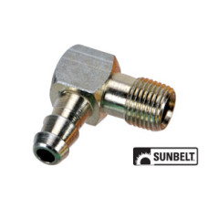 Image of Briggs And Stratton SEVERAL Engine Fuel Line Fitting, Elbow, 1/8" pt. - 1/4" Nipple