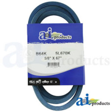 Kevlar Blue V-Belt (5/8" X 67" ) fits John Deere 110H Riding Mower