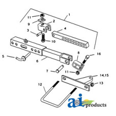 Image of Ford | New Holland 8210 Tractor Bar, Stabilizer (Ref. 4)