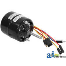 Image of Case | Case-IH CS SERIES Tractor Blower Motor - Condenser (requires shaft adapter)(12volt, 5/16" X 2" shaft, Rev rotation, 3 sp)