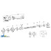 Cross and Bearing Kit fits John Deere 2018 Rotary Cutter
