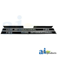 Case | Case-IH 7150 Tractor Hood Decals; with Cab