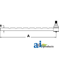 Ford | New Holland 5000 Tractor Tie Rod, Outer (LH) (6/67-75 with MANL STRG)