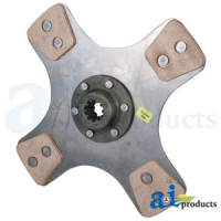 Ford | New Holland 4200 Tractor Trans Disc: 11", ceramic, 4-button, rigid, solid (10/1969- 12/1974)