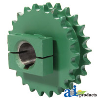 Sprocket, Double; Pickup, 23/23 Tooth fits John Deere 466 Round Baler
