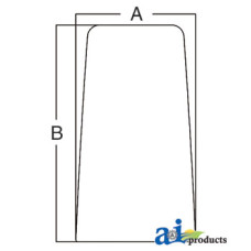 Image of Case | Case-IH 685 Tractor Glass, Front, Lower (RH)