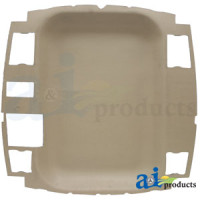 John Deere 7610 Tractor Headliner, Tan, Perforated Vinyl