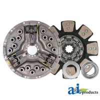 Ford | New Holland TW20 Tractor Clutch Kit: 14", Pressure Plate, Trans Disc, Release Bearing, Pilot Bearing